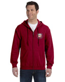 Cadillac 60's Wreath and Crest Embroidered Full Zip Hoodie