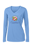 Cadillac 80's  Ladies' 5.3 oz. Gildan Heavy Cotton Missy Fit Long-Sleeve T-Shirt