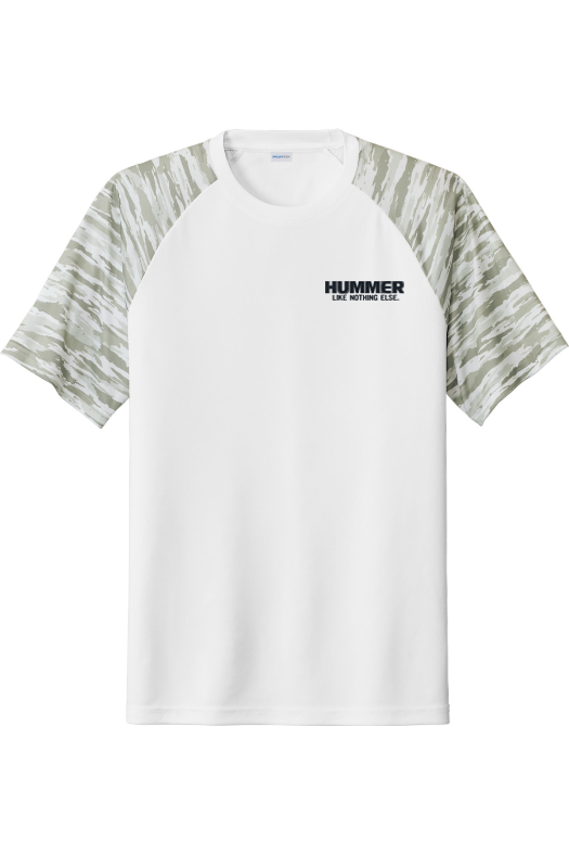 HUMMER Digital Camo Dri-wicking Performance Short-Sleeve T-Shirt (Embroidered)