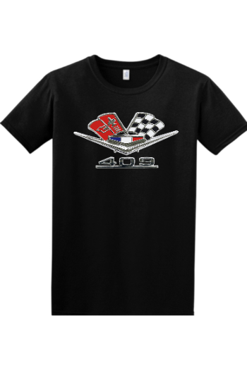 Chevrolet 409 Cross Flags T-shirt
