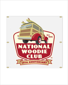 Woodie Club 50TH ANNIVERSARY Vinyl Banner