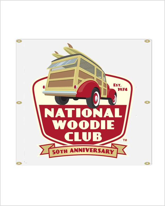 Woodie Club 50TH ANNIVERSARY Vinyl Banner