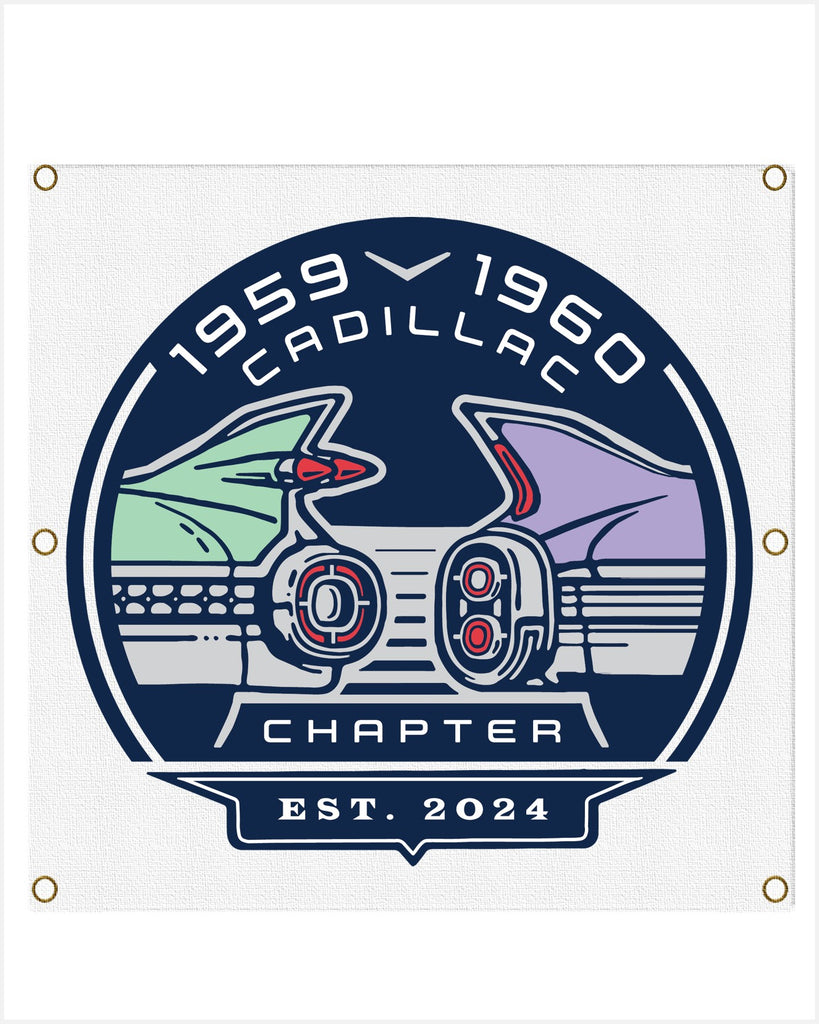 1959 & 1960 Cadillac Chapter Garage Banner