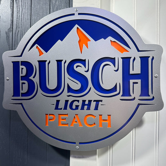Anheuser-Busch Busch Light Peach Logo - Compressed Series