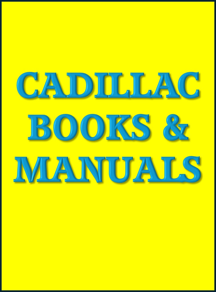 CADILLAC BOOK AND MANUAL COLLECTION