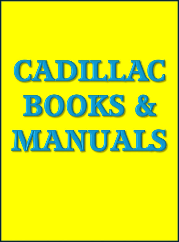 CADILLAC BOOK AND MANUAL COLLECTION