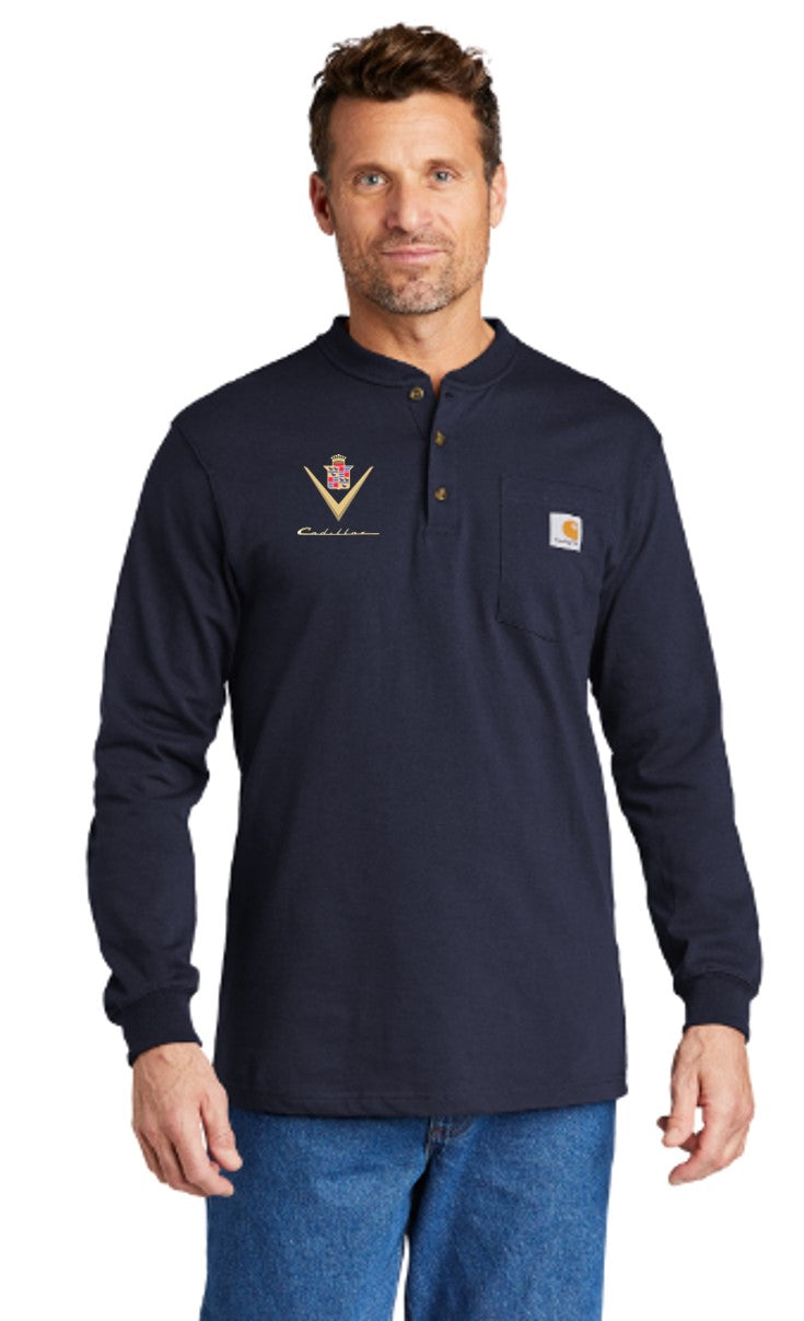 Cadillac Shirts Classic Cadillac Henley GMClubapparel