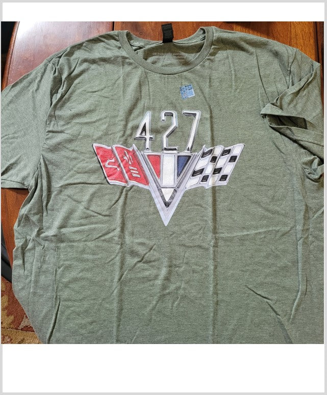 Chevrolet 427 Cross Flags T-shirt – GMClubapparel.com