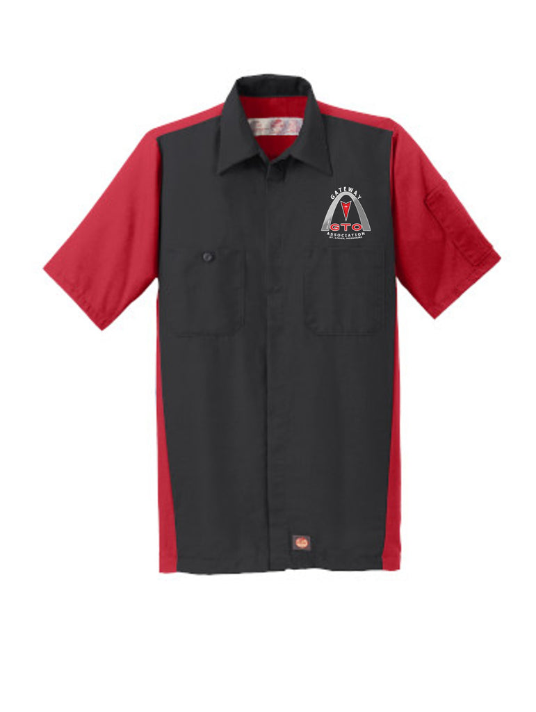 GATEWAY GTOAA Red Kap Regular Fit Short Sleeve Two-Tone Mechanics Shirt