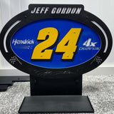 Jeff Gordon #24 Sheet Metal Oval Diecast Display
