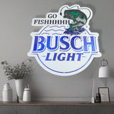 Anheuser Busch Busch Light Go Fishhhhh Logo - Compressed Series