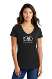 100th  ANNIVERSARY ROUTE 66 Ladies Short sleeve V-neck T-shirt