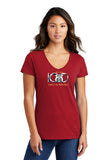 100th  ANNIVERSARY ROUTE 66 Ladies Short sleeve V-neck T-shirt