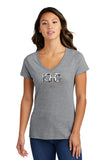 100th  ANNIVERSARY ROUTE 66 Ladies Short sleeve V-neck T-shirt