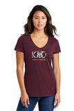 100th  ANNIVERSARY ROUTE 66 Ladies Short sleeve V-neck T-shirt