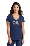 100th  ANNIVERSARY ROUTE 66 Ladies Short sleeve V-neck T-shirt