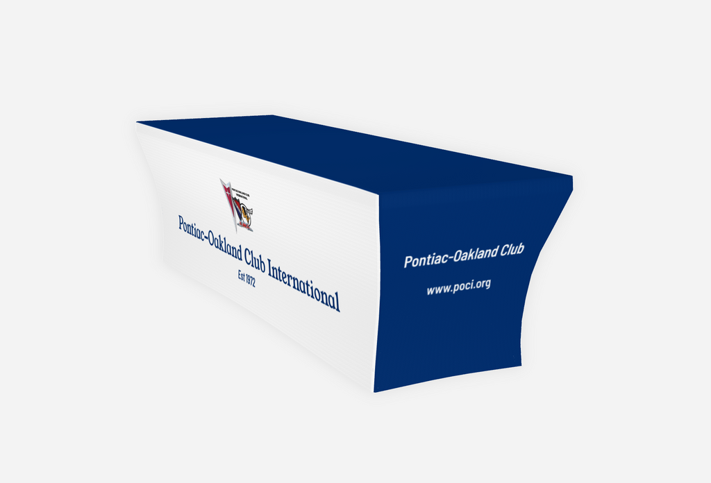 Pontiac Oakland Club International Fitted Full Color Table Cloth