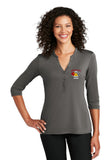 Corvette Club of Utah Ladies Henley Shirt