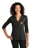 Corvette Club of Utah Ladies Henley Shirt