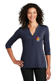 Corvette Club of Utah Ladies Henley Shirt