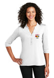 Corvette Club of Utah Ladies Henley Shirt