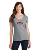 Pontiac 60's Firebird Ladies Short sleeve V-neck Gildan T-shirt