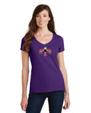 Pontiac 60's Firebird Ladies Short sleeve V-neck Gildan T-shirt