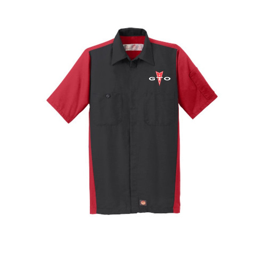 Pontiac GTO Red Kap Regular Fit Short Sleeve Two-Tone Mechanics