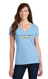 MONTE CARLO Letters LADIES V-NECK T-shirt