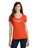 MONTE CARLO Letters LADIES V-NECK T-shirt