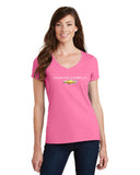 MONTE CARLO Letters LADIES V-NECK T-shirt