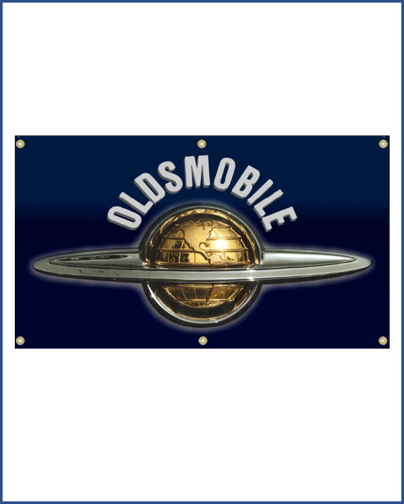 Oldsmobile 1950's Globe Banner