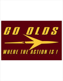 Oldsmobile Go Olds Where the Action is Vinyl Garage Banner