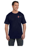 MONTE CARLO CLUB CREST LOGO POCKET Short Sleeve T-shirt (Embroidered)
