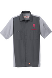 Pontiac 70's Red Kap Short Sleeve Two-Tone Mechanic Shirt