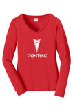 Pontiac 70's Ladies' 5.3 oz. Gildan Heavy Cotton Missy Fit Long-Sleeve T-Shirt