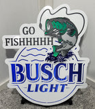 Anheuser Busch Busch Light Go Fishhhhh Logo - Compressed Series