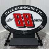 Dale Earnhardt Jr. #88 Oval 3D Premier Metal Diecast Display