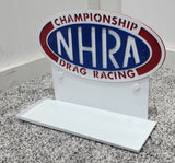NHRA 1/24 Championship Sheet Metal Drag Racing Logo Diecast Display