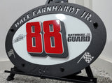 Dale Earnhardt Jr. #88 Oval 3D Premier Metal Diecast Display