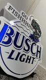 Anheuser Busch Busch Light Go Fishhhhh Logo - Compressed Series