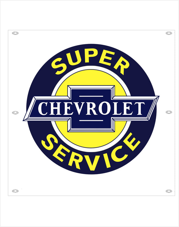 CHEVROLET SUPER SERVICE GARAGE BANNER