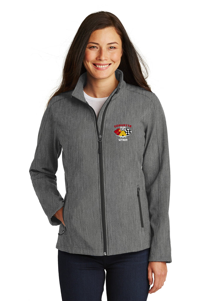 Corvette Club of Utah LADIES Soft Shell Lightweight jacket