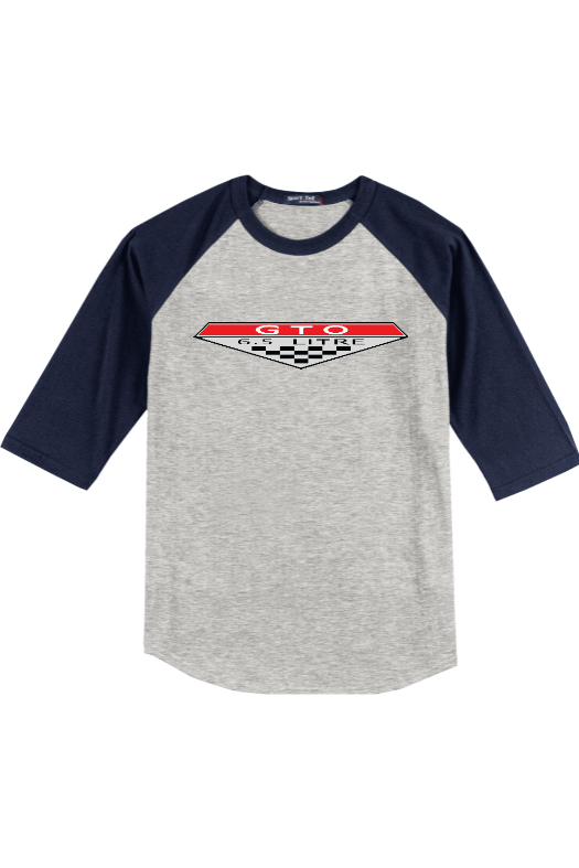 Pontiac GTO 6.5 Litre Raglan Baseball T-Shirt – GMClubapparel.com