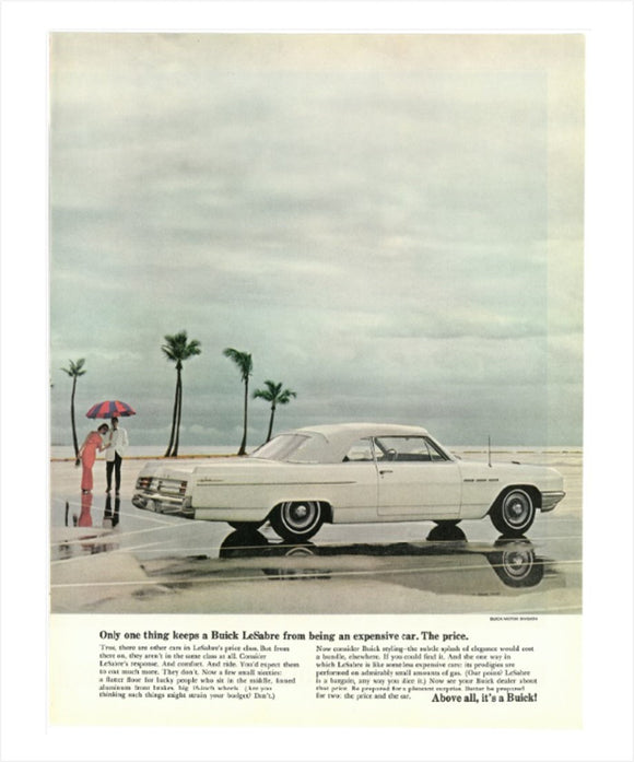 1964 Buick LeSabre GM ad Banner or Metal sign