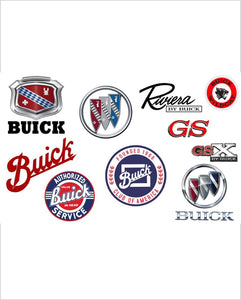 Buick Through the Years Metal Sign 12 x 18"