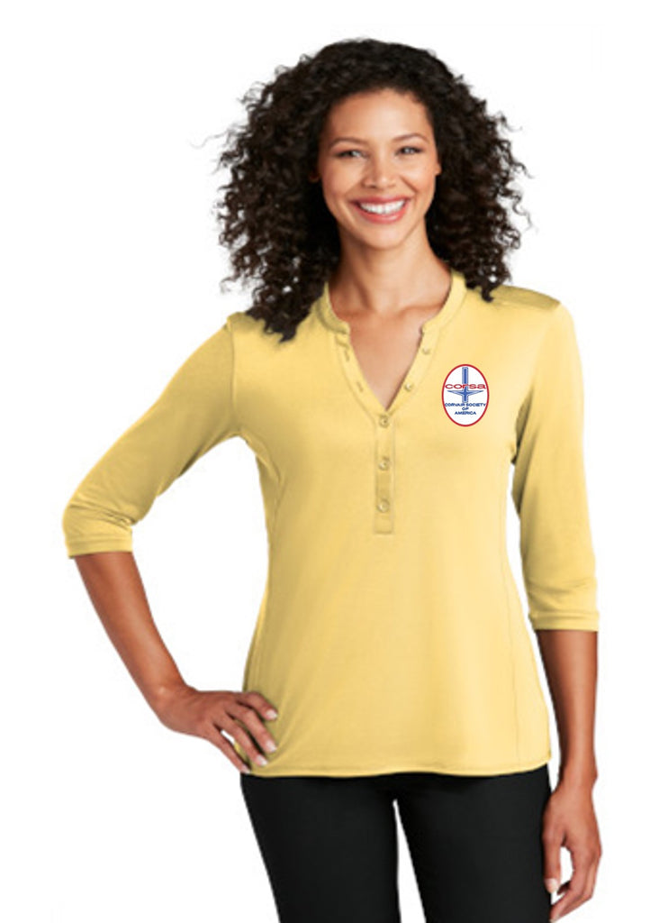 CORVAIR CORSA CLUB Ladies Henley Shirt