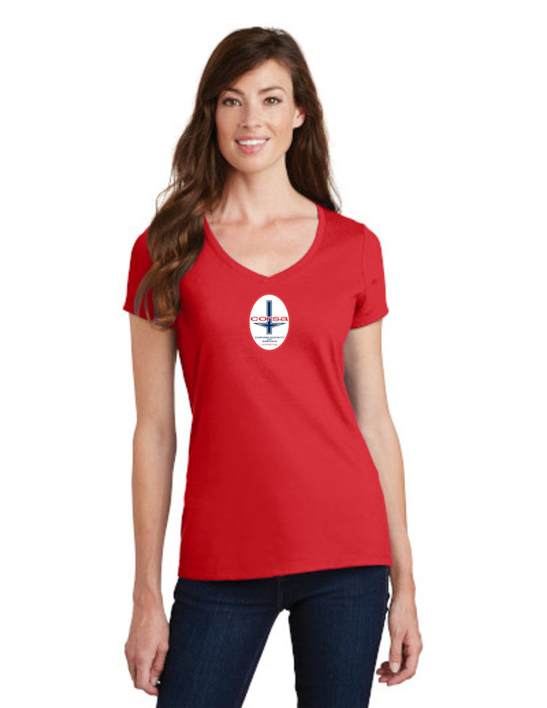 CORVAIR CORSA CLUB Ladies V-neck T-shirt