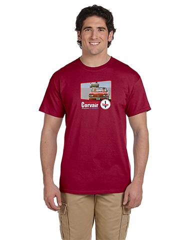 CORVAIR PRESERVATION FOUNDATION CPF Revolution Red Convertible T-shirt