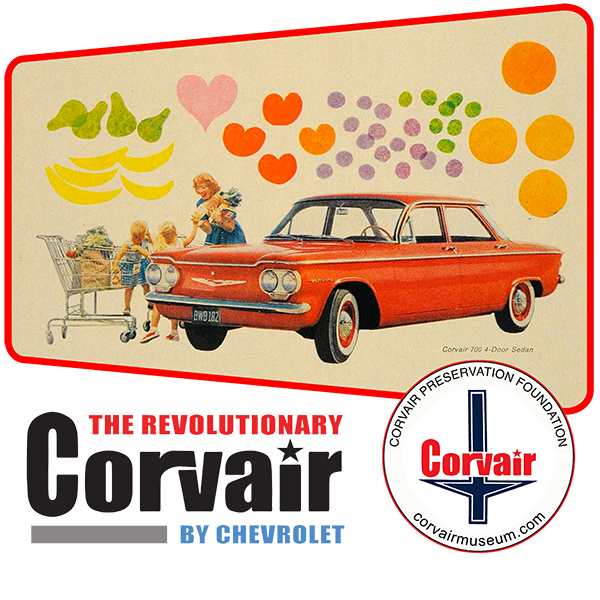 CORVAIR PRESERVATION FOUNDATION CPF Revolution Red Sedan T-shirt